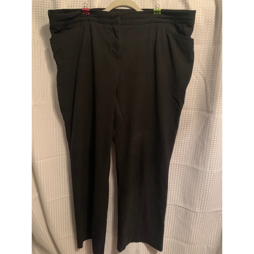 Lane Bryant Black Dress Pants Womens 18 Regular Straight Leg Workwear Trousers
